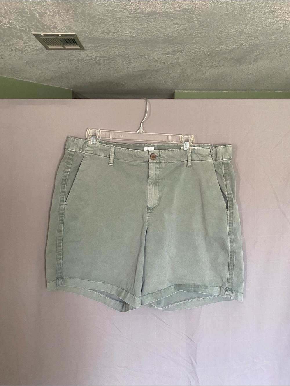 Gap Girlfriend Sage Green Chino Shorts Women’s Size 16